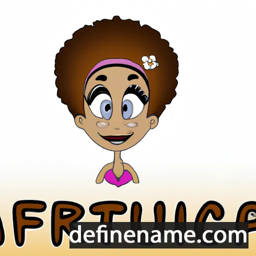 cartoon of the name Aufrica