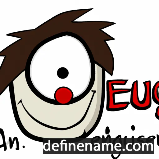 cartoon of the name Augen