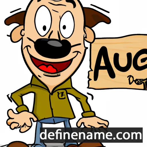 cartoon of the name Auggie