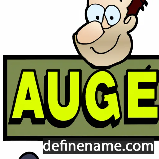 cartoon of the name Augie