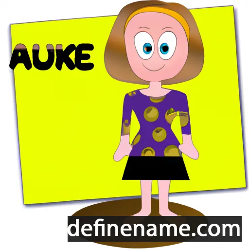 Aukje cartoon