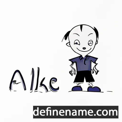 cartoon of the name Aulike