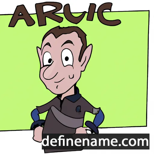 cartoon of the name Aulric