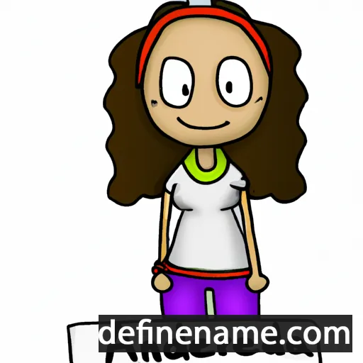 cartoon of the name Aundrea