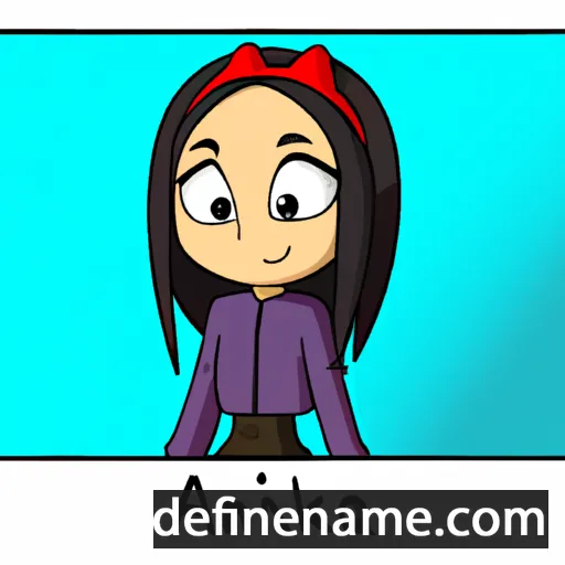 cartoon of the name Aunika