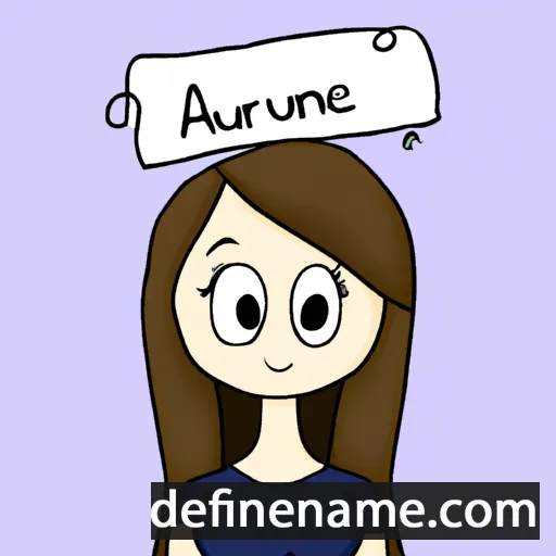 cartoon of the name Auréline