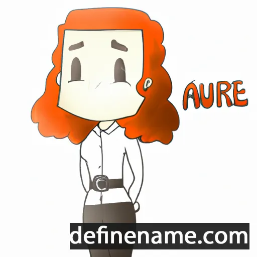 cartoon of the name Aure