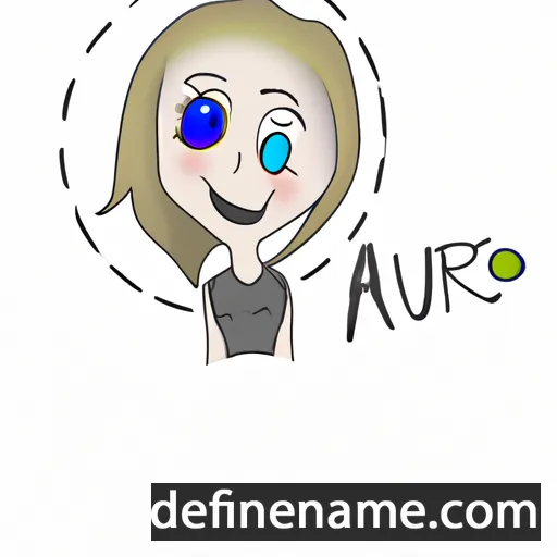 cartoon of the name Aure