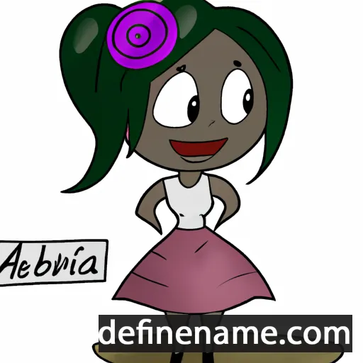 cartoon of the name Auribita