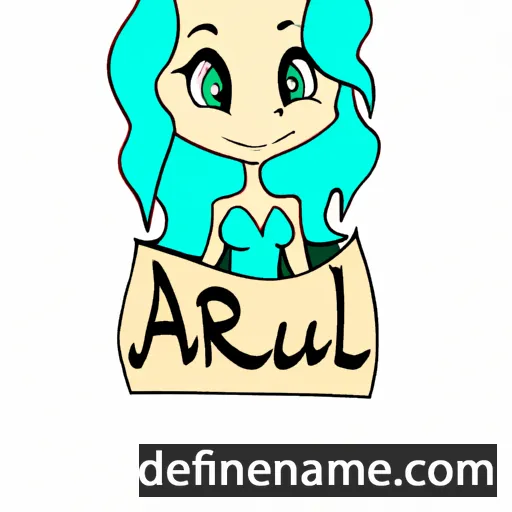 cartoon of the name Auriel