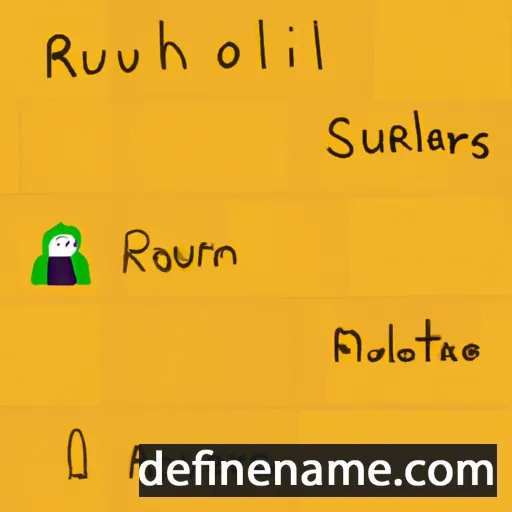 cartoon of the name Auriol