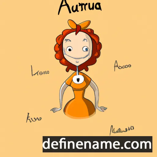 cartoon of the name Aurnia