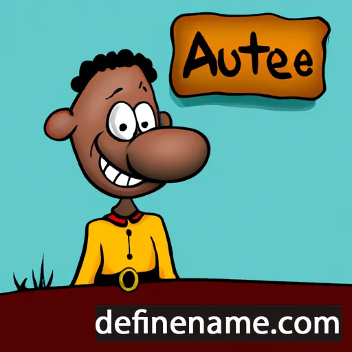 cartoon of the name Auset