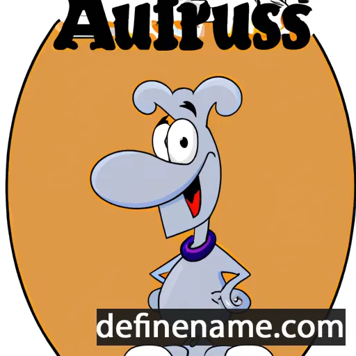 cartoon of the name Ausrius