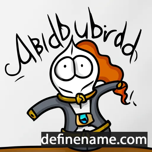 Auðbjört cartoon