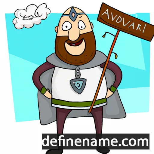 Auðvaldr cartoon