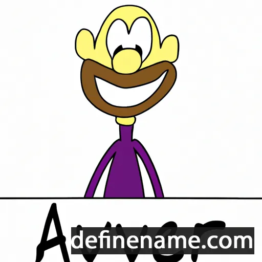 cartoon of the name Auver