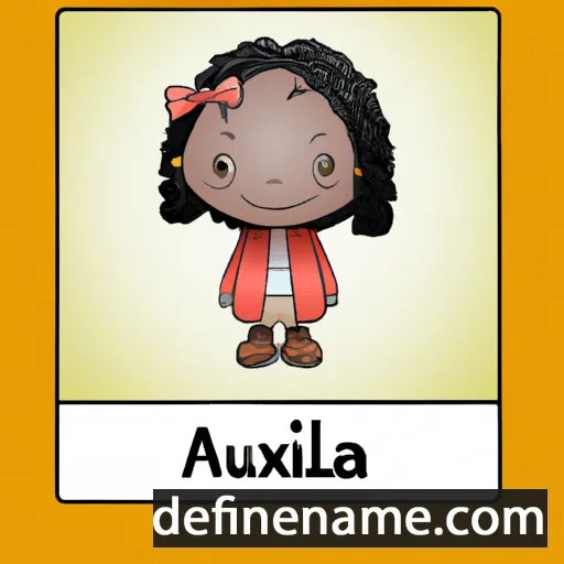 cartoon of the name Auxilia