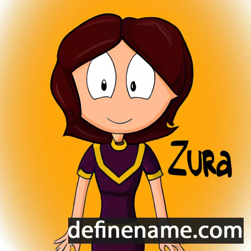 cartoon of the name Auzira