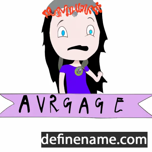 cartoon of the name Avagrace