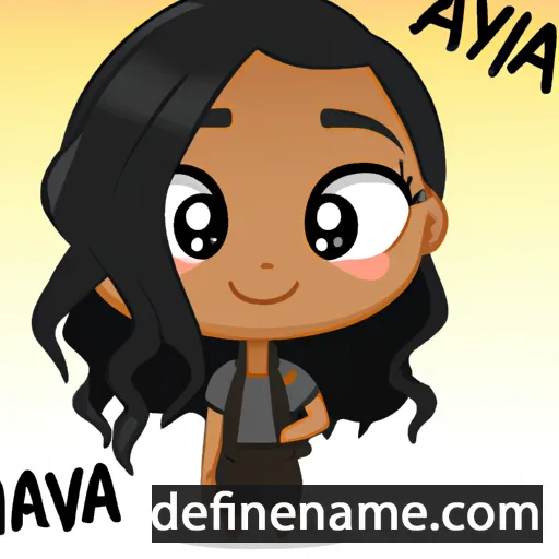 cartoon of the name Avaiya