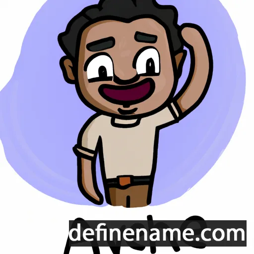 cartoon of the name Avaneesh