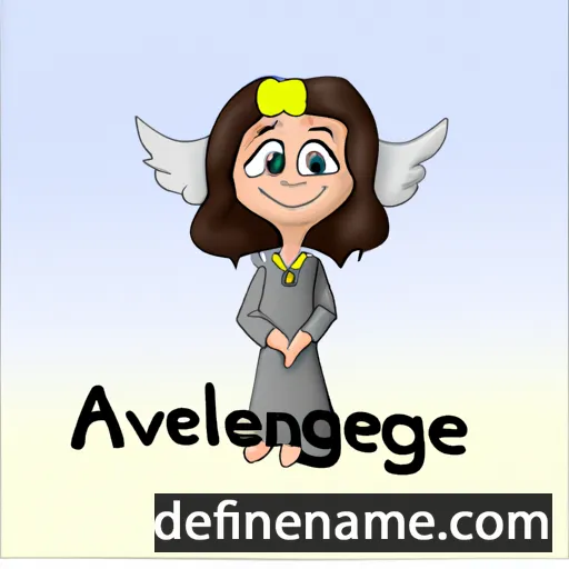 cartoon of the name Avangelia