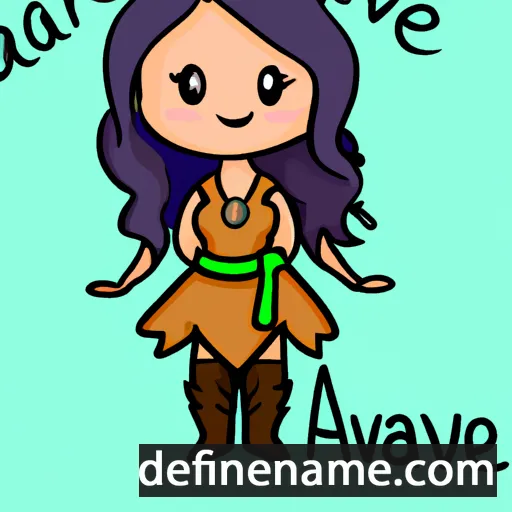 cartoon of the name Avaree