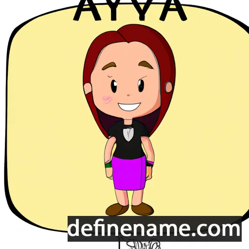 cartoon of the name Avaya