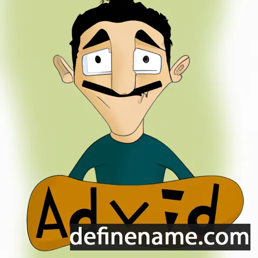 cartoon of the name Avdei