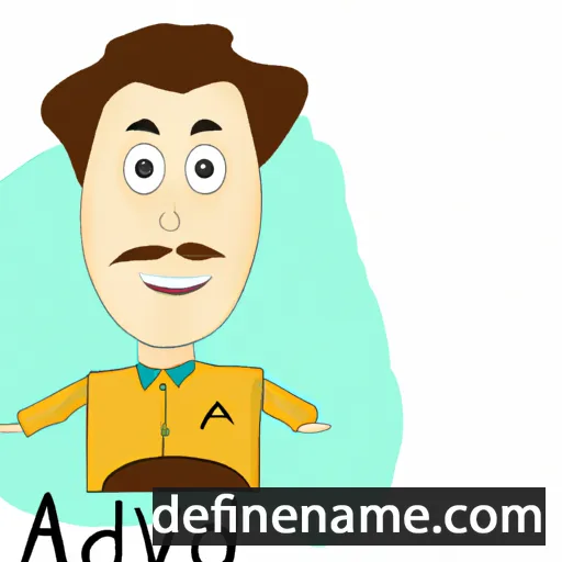 cartoon of the name Avdo