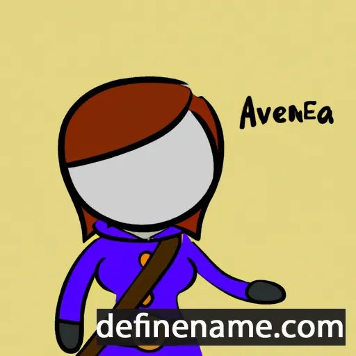 cartoon of the name Aventia