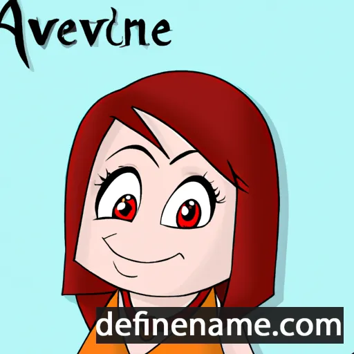 cartoon of the name Averine