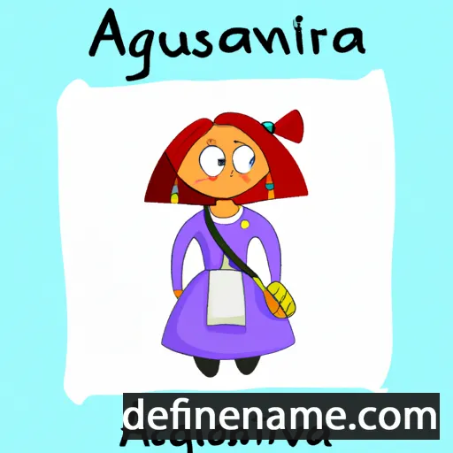 cartoon of the name Avgoustina