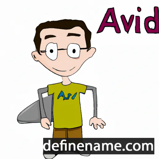 cartoon of the name Aviad