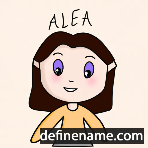 cartoon of the name Aviela