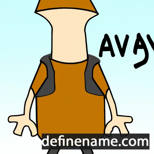 cartoon of the name Aviguy