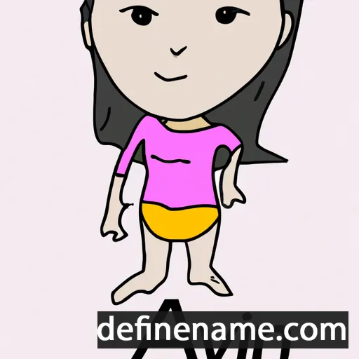 cartoon of the name Avni