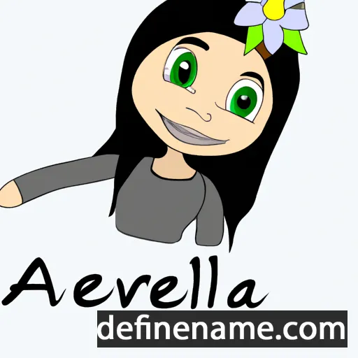 cartoon of the name Avriella