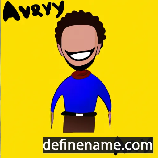 cartoon of the name Avry