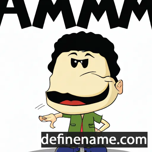 cartoon of the name Awham