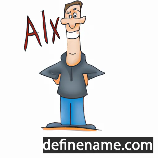 cartoon of the name Axil