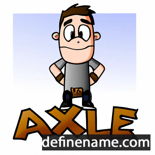 Axxel cartoon