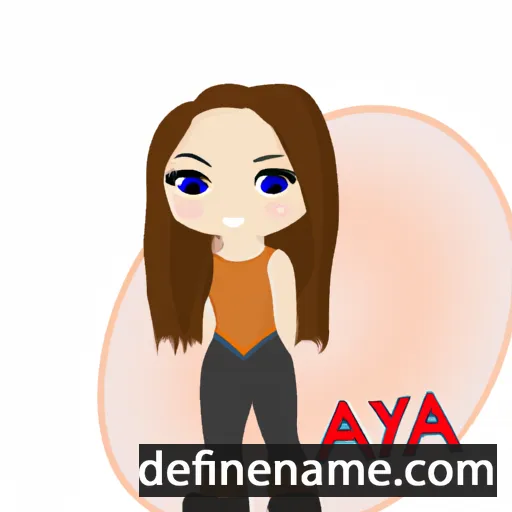 cartoon of the name Aya