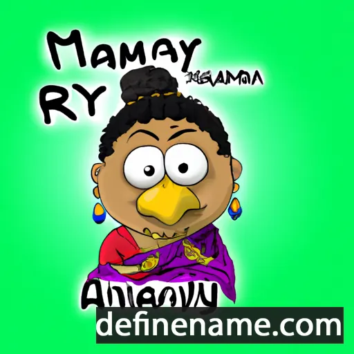 cartoon of the name Ayamma