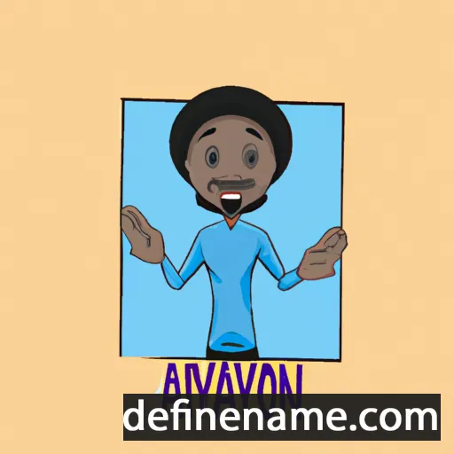 cartoon of the name Ayanfeoluwa