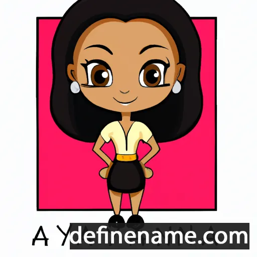 cartoon of the name Ayanna