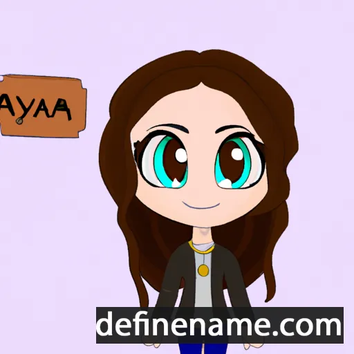 cartoon of the name Ayara