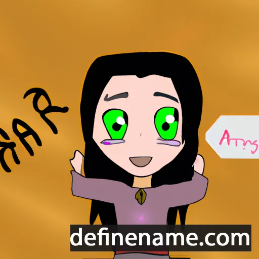 cartoon of the name Ayari