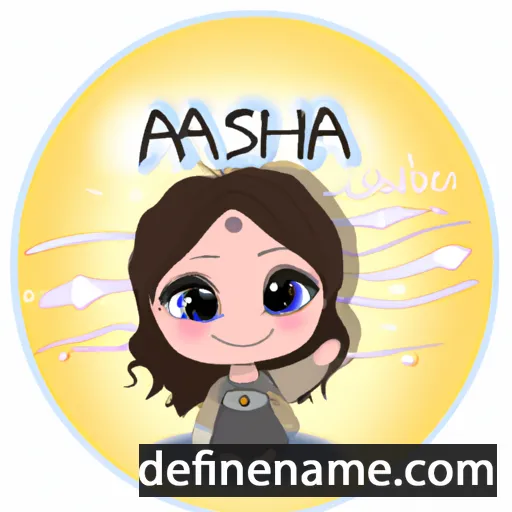 cartoon of the name Ayasha